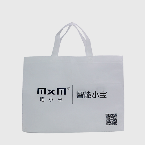 白色無(wú)紡布廣告宣傳手提袋訂制