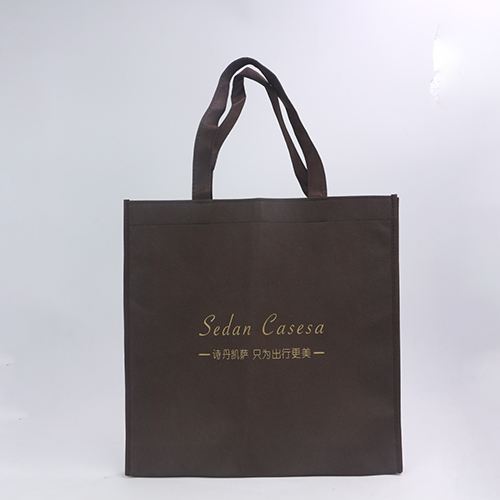 褐色服裝收納手提無(wú)紡布袋定制