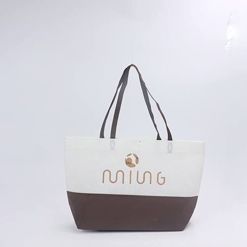 白色手提服裝宣傳無(wú)紡布袋定做