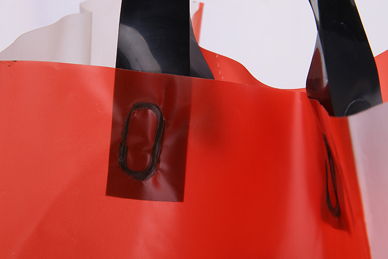 紅色PO手提購(gòu)物膠袋