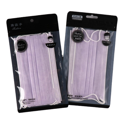 黑色時尚防塵口罩包裝袋