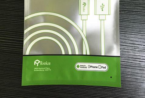 綠色數(shù)據線充電線包裝袋