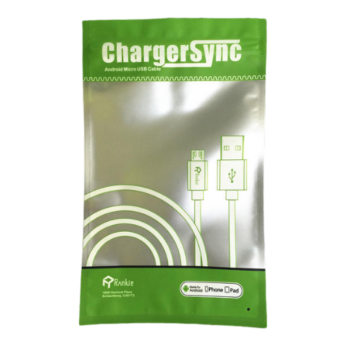 綠色數(shù)據線充電線包裝袋